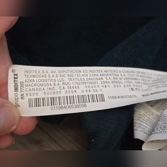 Zara Men Green Cotton Jacket Blazer XL Green Varsity Collegiate - Picture 8 of 9